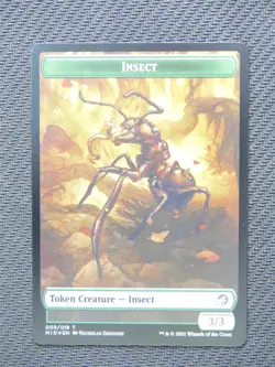Insect and Zombie Foil Token - Innistrad Midnight Hunt Cards - Mtg Card #3HD - Image 1