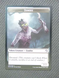 Insect and Zombie Foil Token - Innistrad Midnight Hunt Cards - Mtg Card #3HD - Image 2