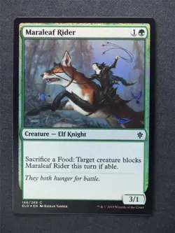Maraleaf Rider Foil - Mtg Magic Cards #W1 - Image 1