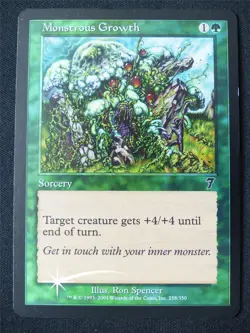 Monstrous Growth Foil - 7ED - Mtg Card #432 - Image 1
