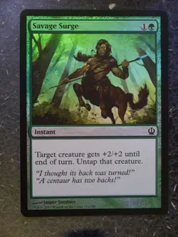 MTG Cards: SAVAGE SURGE FOIL # 5B21 - Image 1