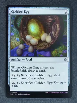 Golden Egg Foil - Mtg Mgic Cards #TE - Image 1