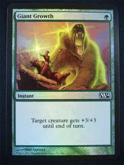 Giant Growth Foil - Mtg Card #1ZV - Image 1