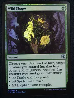 Wild Shape Foil - Mtg Card #DL - Image 1