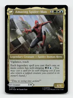 Peter Parker Marvel's Spider-Man FOIL Magic The Gathering MTG Card - Image 2