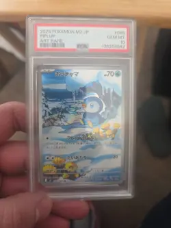 Pokemon TCG Piplup Holo Art Rare Card PSA 10 Gem Mint - Image 1