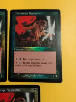 Thornscape Apprentice x3 Wizard INVASION. FOIL MTG 3 Card. Shooting star - Image 4