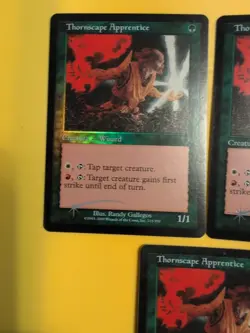 Thornscape Apprentice x3 Wizard INVASION. FOIL MTG 3 Card. Shooting star - Image 5