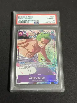 PSA 10 Zoro-Juurou Treasure Rare Card ST18-004 OP-09 Emperors One Piece - Image 1