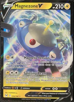 Magnezone V 056/196 Swsh11: Lost Origin Holo - Pokemon Card - Image 1