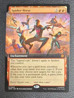 Spider-Verse (Extended Art) Marvel's Spider-Man Regular MTG NM Magic Card - Image 1