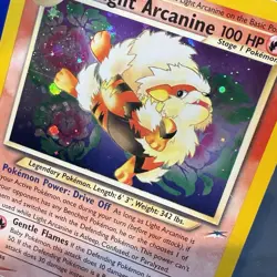 Pokemon TCG Light Arcanine Holo Rare Card 12/105 Neo Destiny Set - Image 4