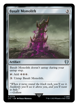 MTG - 1 x Basalt Monolith - Artifact - Tales from Middle Earth (LTC) - M/NM - Image 1