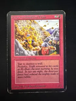 Magic The Gathering: Alpha Dwarven Demolition MTG Alpha - Image 1