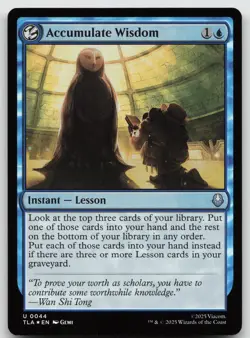 Accumulate Wisdom U Foil Avatar: The Last Airbender 44 NM - Image 1
