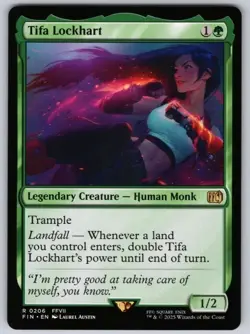 1x MTG Tifa Lockhart - FINAL FANTASY Rare! NM Mint! Ships Fast! - Image 1