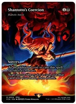 MTG: Shantotto's Coercion - Final Fantasy - Borderless - FCA Magic - R 0034 - Image 1