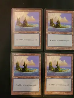 6x Island #335 Urza's Saga Basic Land Magic The Gathering MTG Mixed Condition - Image 2