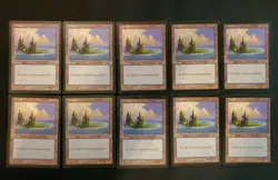 10x Island #338 Urza's Saga Basic Land Magic The Gathering MTG Mixed Condition - Image 1