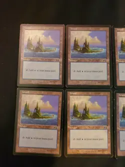 10x Island #338 Urza's Saga Basic Land Magic The Gathering MTG Mixed Condition - Image 2