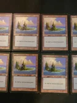 10x Island #338 Urza's Saga Basic Land Magic The Gathering MTG Mixed Condition - Image 3