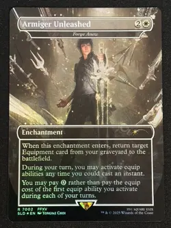 1x MTG Armiger Unleashed - Forge Anew (Rainbow Foil) - (SLD) #7002 - Magic - Image 1