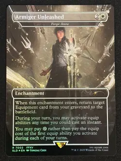 1x MTG Armiger Unleashed - Forge Anew (Rainbow Foil) - (SLD) #7002 - Magic - Image 3