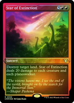 MTG FOIL Star of Extinction Foil Etched - Commander Masters #550 - Image 1