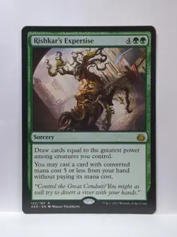 MTG Rishkar's Expertise AER Aether Revolt 123 Rare - Image 1