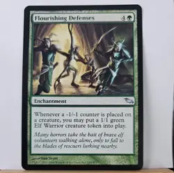 1x Flourishing Defenses, NM condition Shadowmoor MTG Magic The Gathering - Image 1