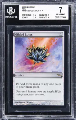 2003 MTG MIRRODIN FOIL #175 GILDED LOTUS R A BGS 7 - Image 1