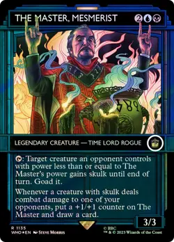 MTG FOIL The Master, Mesmerist Showcase Surge Foil - Doctor Who Commander #1135 - Image 1