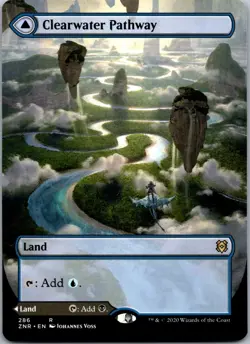 Clearwater Pathway (Borderless) R Zendikar Rising 286 NM - Image 1