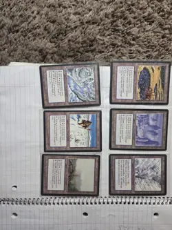 6 card lot Magic The Gathering Ice Age Non Basic Lands - Image 1
