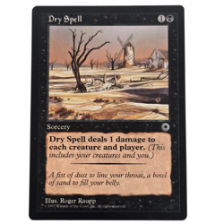 MTG Dry Spell Portal POR Uncommon Black Sorcery Magic the Gathering - Image 1