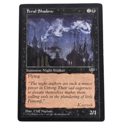 MTG Feral Shadows Mirage MIR Common Black Creature Night Stalker Magic Gathering - Image 1