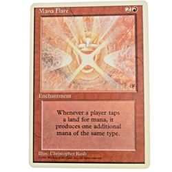 MTG Mana Flare 4th Edition 4ED Rare Red Enchantment Magic the Gathering LP - Image 1
