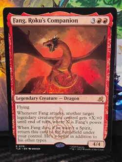 magic the gathering - Fang, Roku's Companion - Legendary Creature - Dragon - Red - Image 1