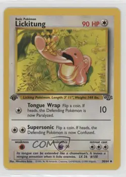 Lickitung 1st Ed. Pokemon Jungle #38 1999 - Image 1