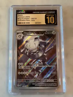 Pokemon Steelix Pokemon (2025) Mega Evolution CGC PRISTINE 10 - Image 1
