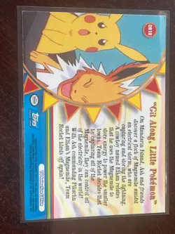 Topps Orange Islands Git Along, Little Pokemon #OR18 Non Holo Blue Logo - Image 2