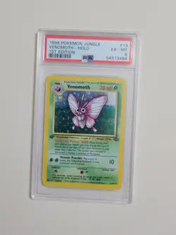 Venomoth - Pokemon Jungle First 1st Edition #13 - Excellent to Mint PSA 6 - Image 2