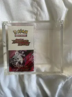 Pokemon Destined Rivals Half Booster (18) + magnetic hard Case - Sealed Display - Image 1