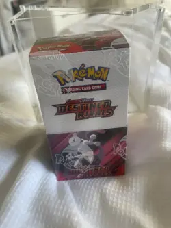 Pokemon Destined Rivals Half Booster (18) + magnetic hard Case - Sealed Display - Image 5