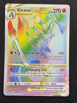 Kleavor VSTAR - 196/189 Astral Radiance (Pokemon) Secret Rainbow Rare - Image 1