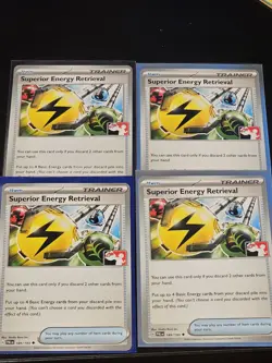 Pokemon TCG Superior ENERGY Retrieval Prize Pack Series Non Holo NM X4 189/193 - Image 1