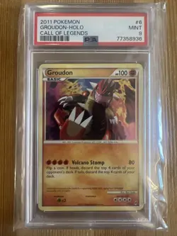 Pokemon TCG Groudon Call of Legends 6/95 Holo Holo Rare PSA 9 POP 68 - Image 1
