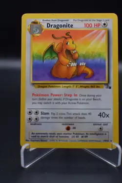 Pokemon TCG Dragonite Fossil 19/62 Regular 1999-2000 Wizards Base Set Copyright - Image 1