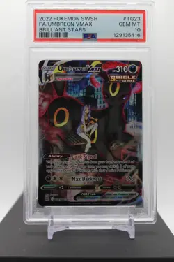 PSA 10 - UMBREON VMAX TG23 - 2022 POKEMON SWSH BRILLIANT STARS Trainer Gallery - Image 1