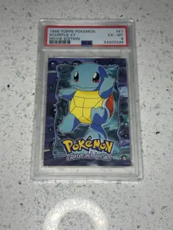 1999 Topps Pokemon #E7 SQURITLE MOVIE EDITION PSA 6 - Image 1